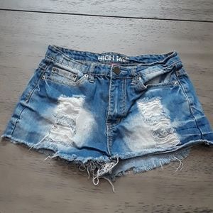 YMI High Rise Denim Shorts